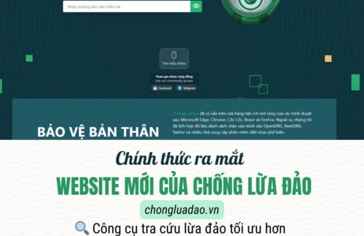Trang web chống lừa đảo tích hợp AI nhận diện lừa đảo 