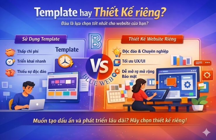 Thiết kế website: Nên chọn Template hay thiết kế riêng?