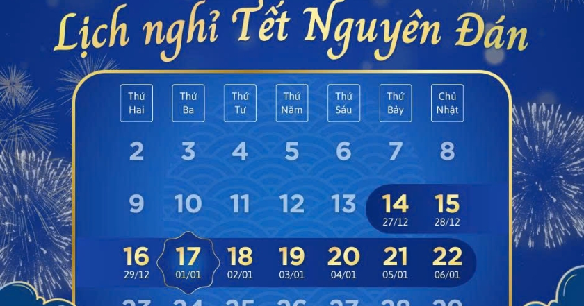 THƯ CHÚC TẾT VÀ THÔNG BÁO LỊCH NGHỈ TẾT NGUYÊN ĐÁN BÍNH NGỌ NĂM 2026!