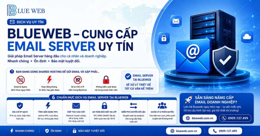 Blueweb – Cung Cấp Email Server Uy Tín