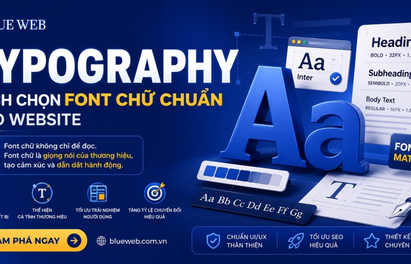 Typography — Cách chọn font chữ chuẩn cho website